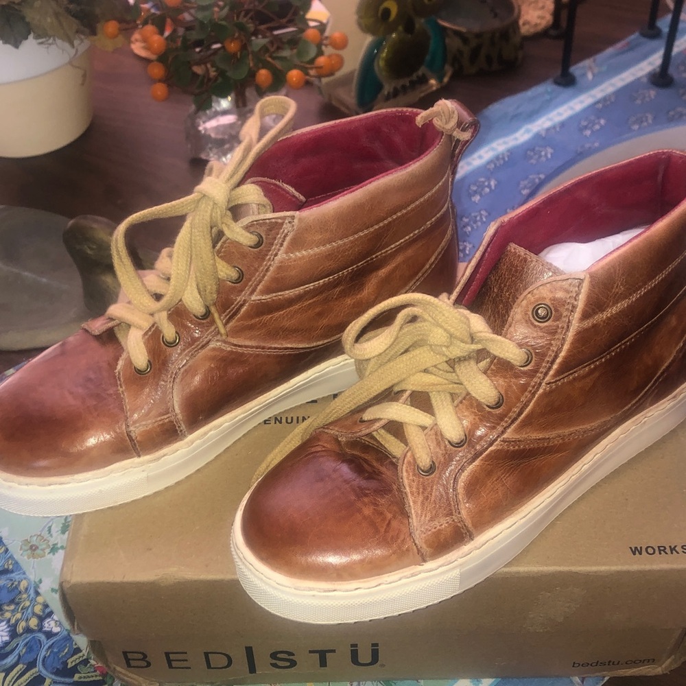 Bed|Stu Brown Ankle Boots Boxbrand new in box bed Stu Rossela booties - Picture 2 of 6
